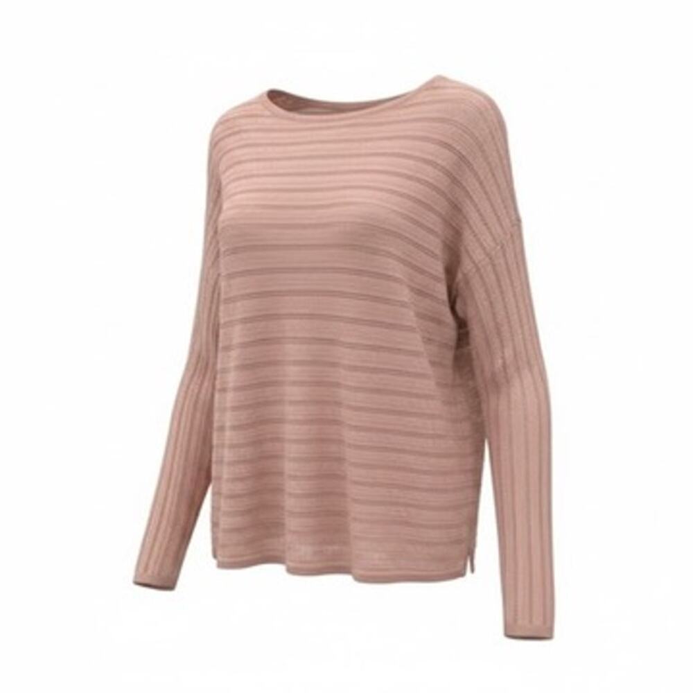 Prana Madeline Sweater Champagne Pink Women's‎ XL Long Sleeve Organic Cotton